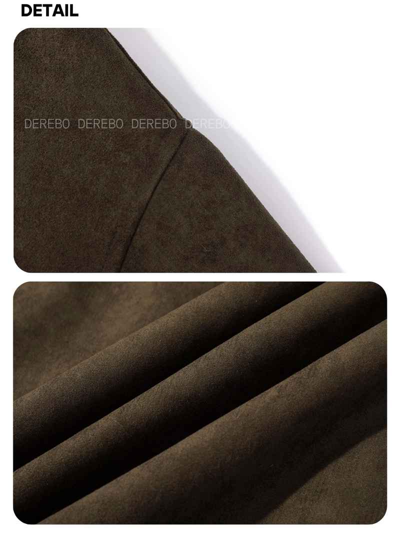 Modern Warm Suede Mustang Long Coat