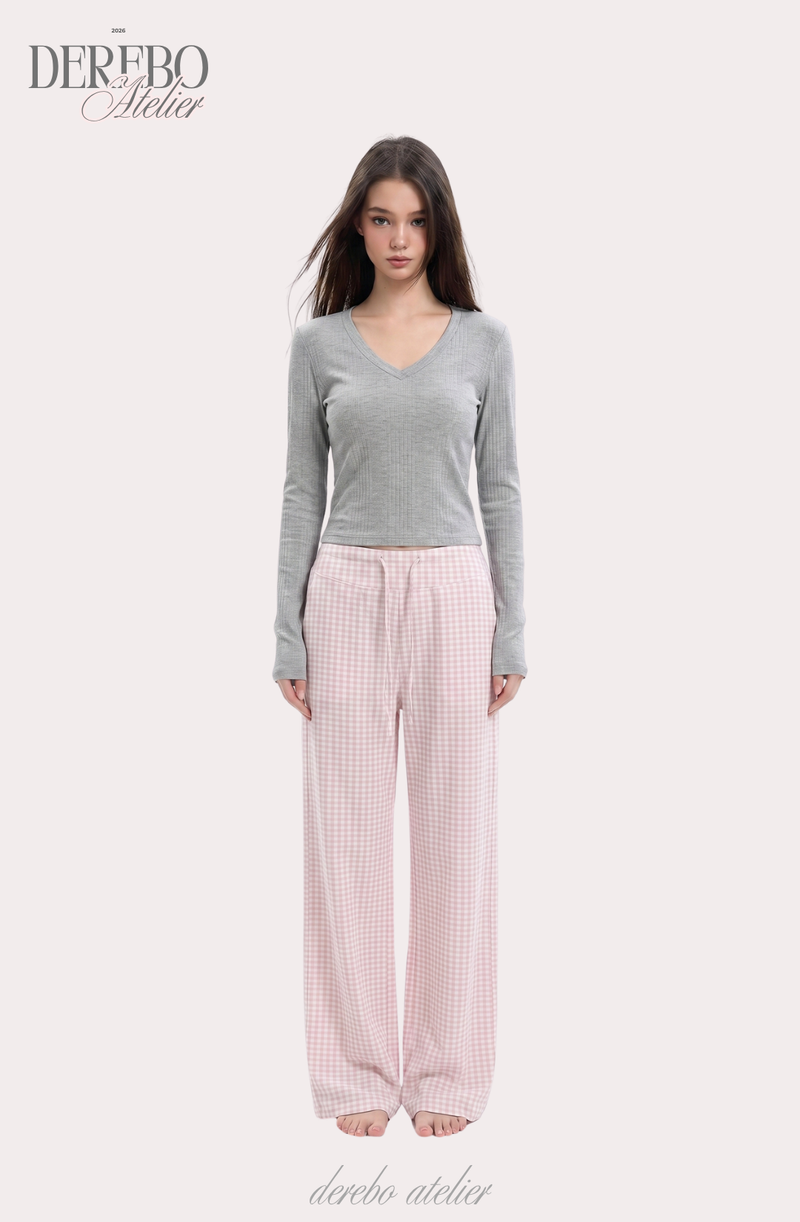 mood check cotton banding casual pants (REGULAR TYPE)