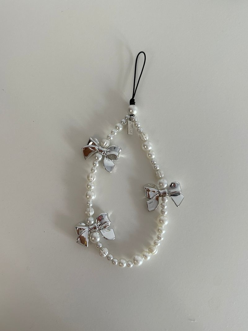 【MADE】Metallic Luster Bow Phone Charm