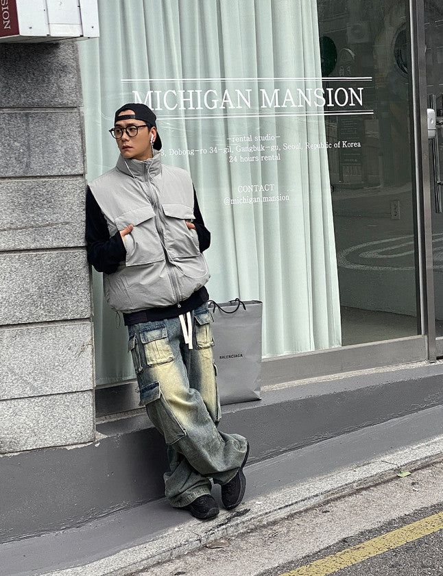 No.0413 F padding VEST (3color)