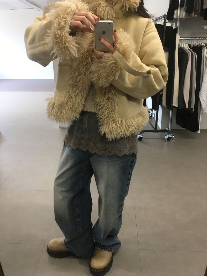 Side pinch sand denim (1color)
