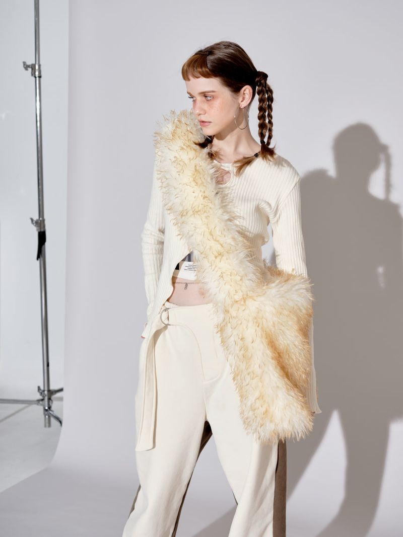 FUR BIG CROSS BAG