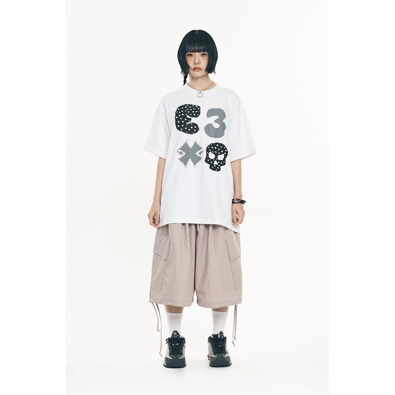 Balloon Bermuda Nylon Pants - Grey