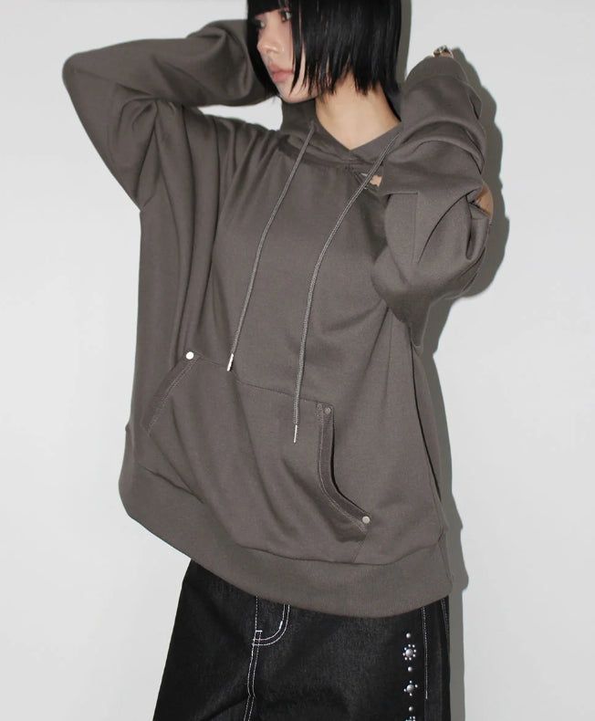 CUTTING EYELET HOODIE