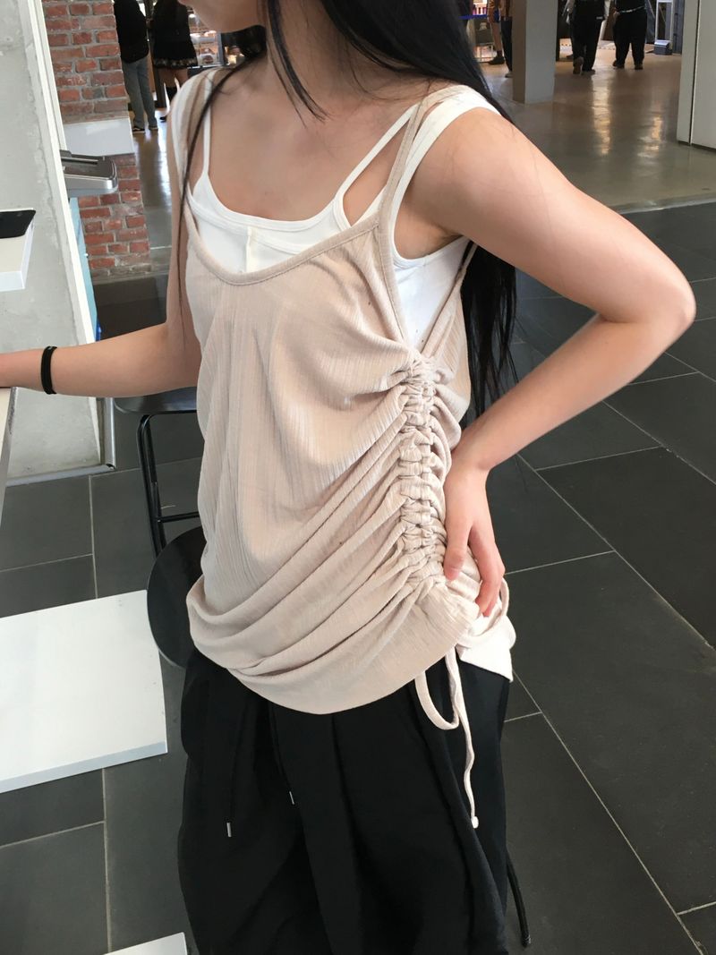 Ronnie Layered Button Top Sleeveless (3c)