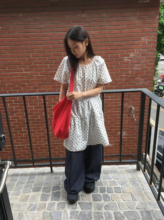 Garanki Non-Faded Wide Denim Pants