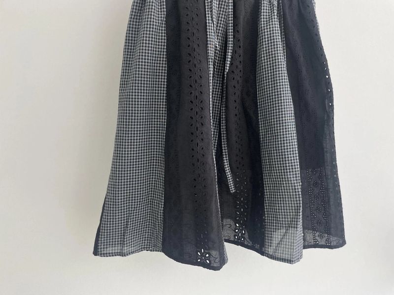 hoyo lace layered skirt