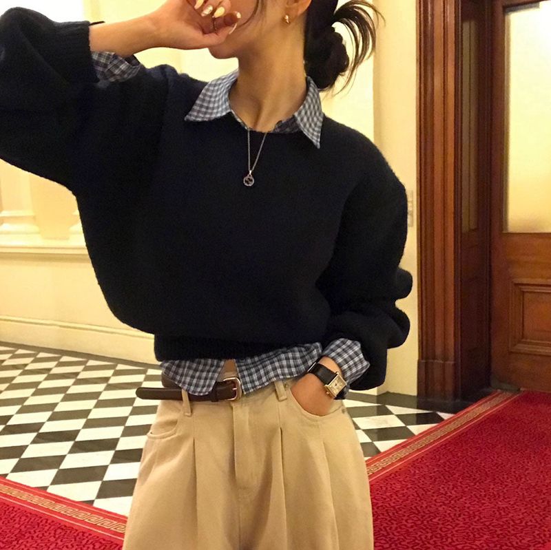 [BELLIDE MADE] Heartbeat, Basic Round Knitwear