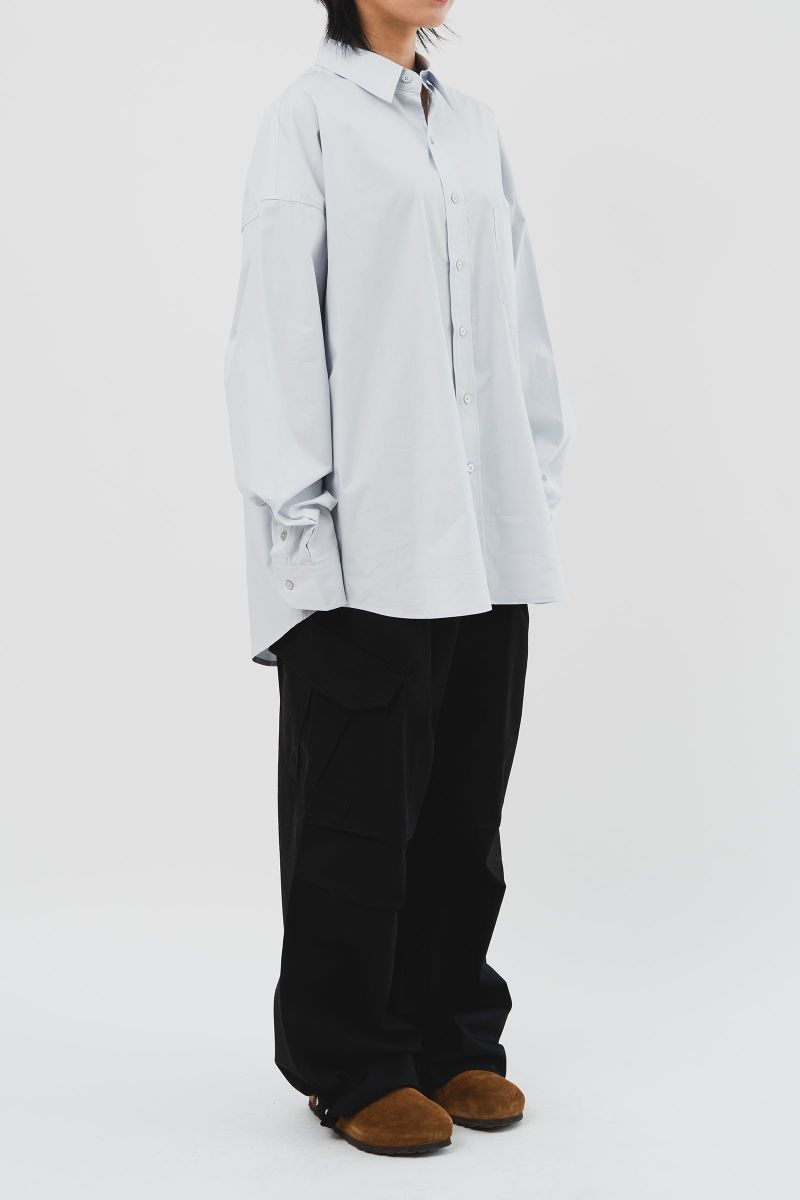 Pima Yarn Oversized Shirt (4color)