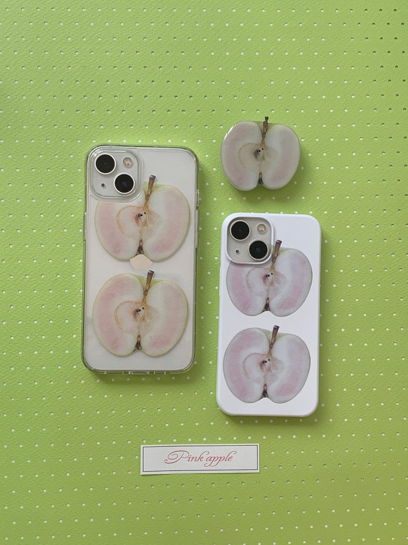pink apple case - jelly hard