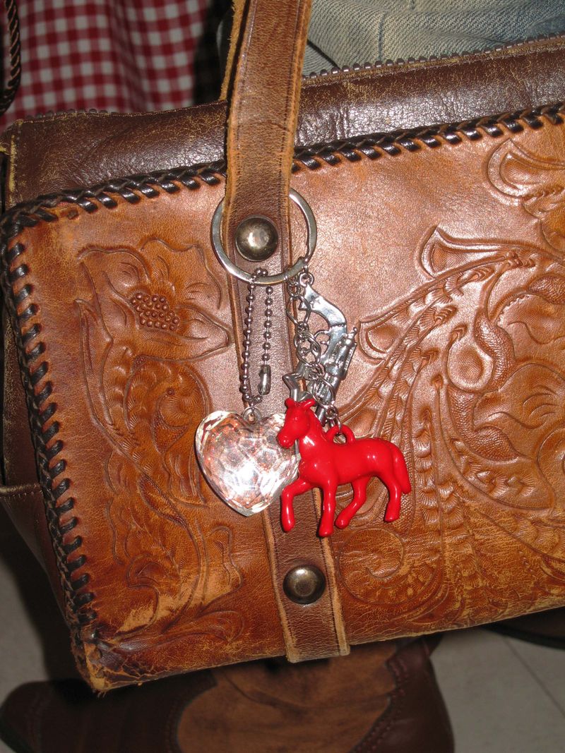 Cowgirl Keyring