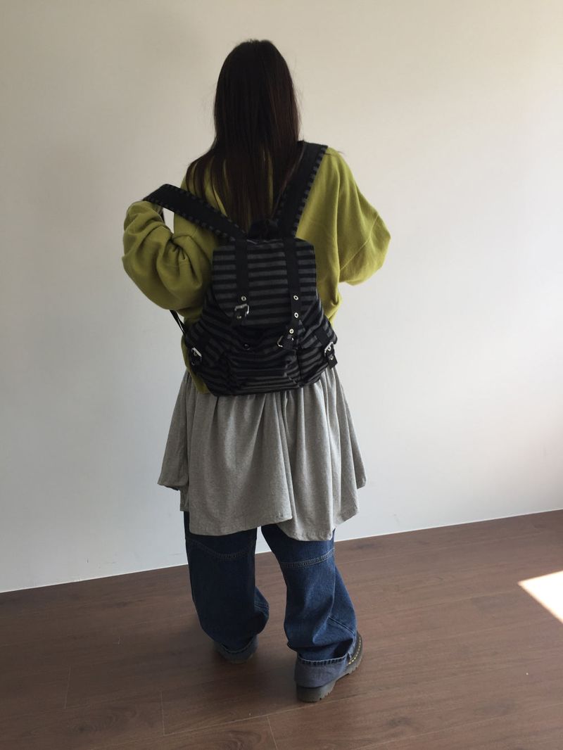Willy Stripe Backpack (2color)