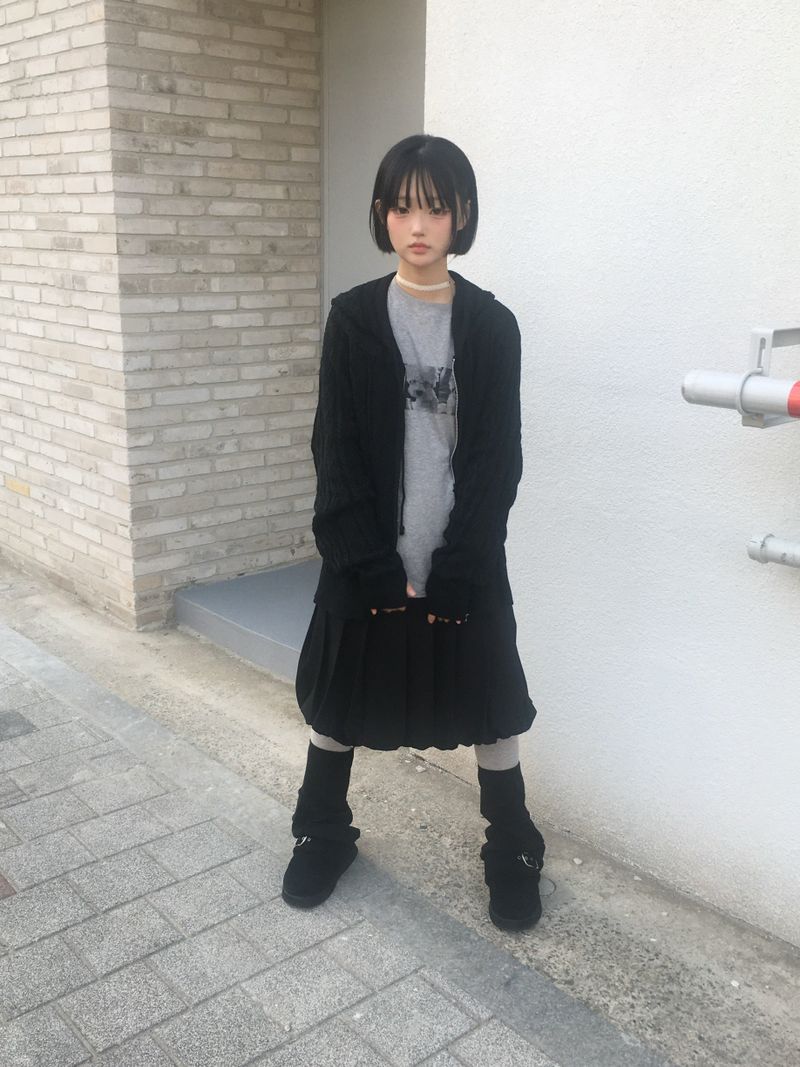 Two Way Cozy Textured Knit Hood
