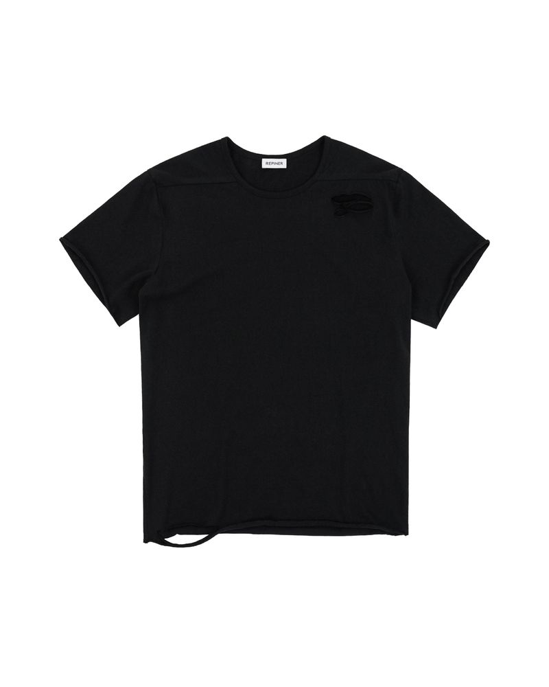 REPINER（リパイナー）の「フォルトライン デストロイドTシャツ（トップス）」