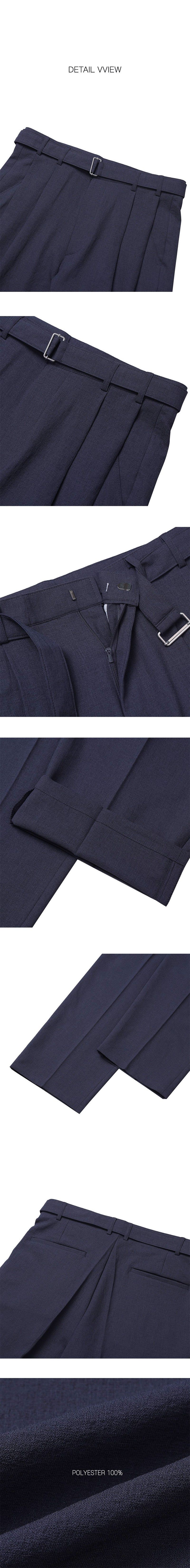 [SET UP가능] Minimal belt slacks(3color)