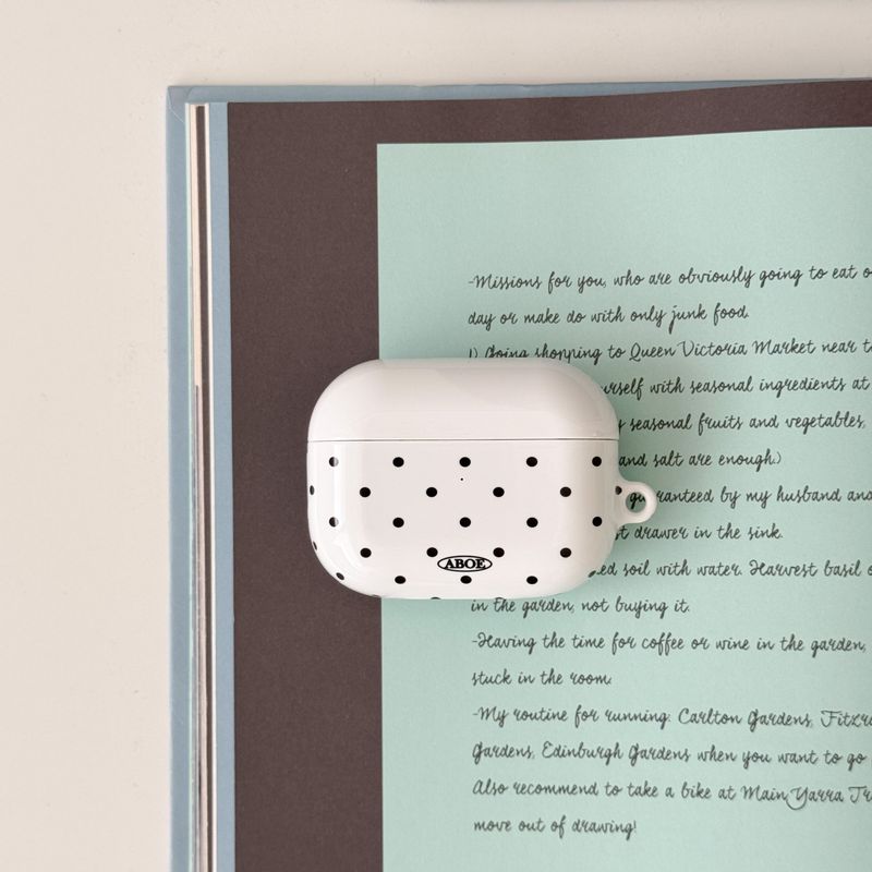WHITE DOT Airpods Case
