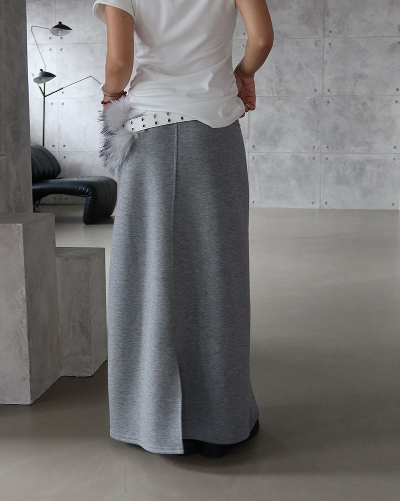 Punching mink fur layered belt