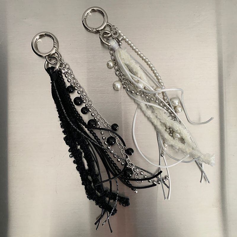 Boucle Mix Long Tassel Keychain