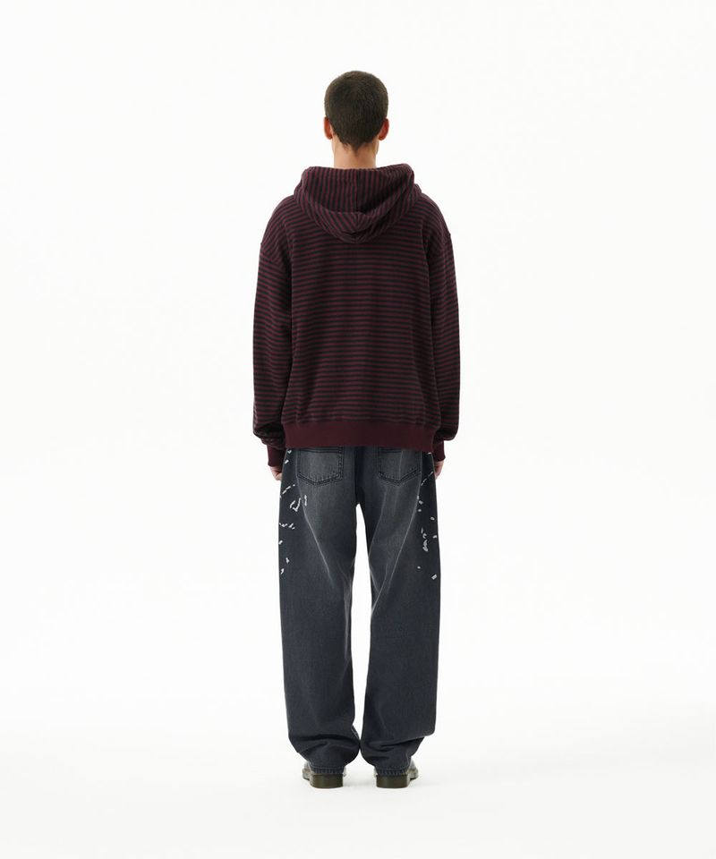 EMB SPLATTER DENIM PANT