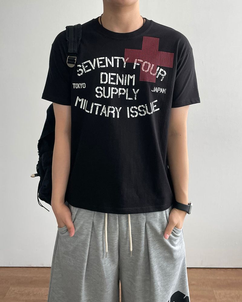 IDF（アイディーエフ）の「Seven Crop Short Sleeve T-shirt（Tops）」