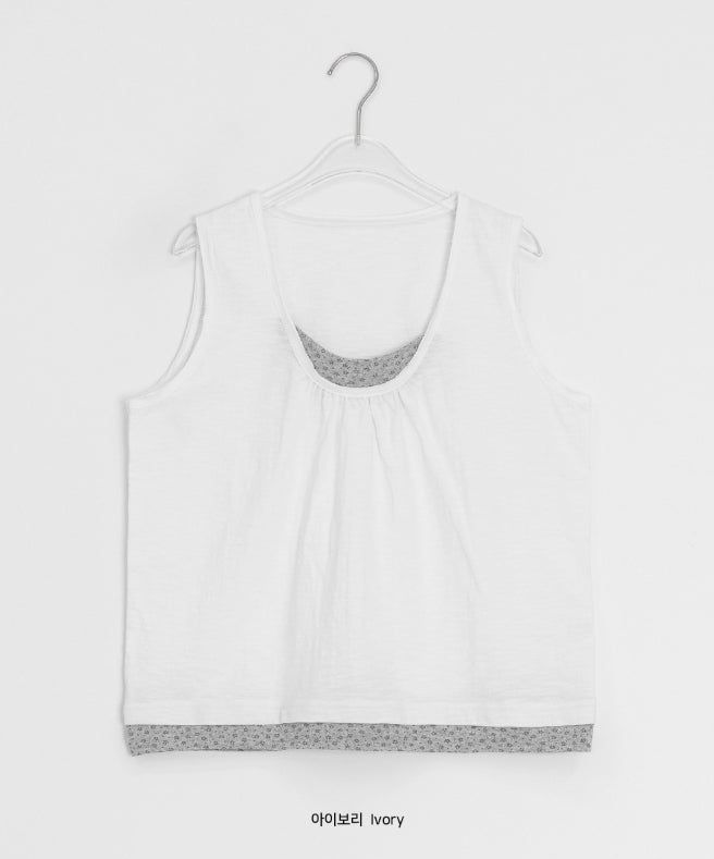 Rakko Flower Vintage Layered Sleeveless