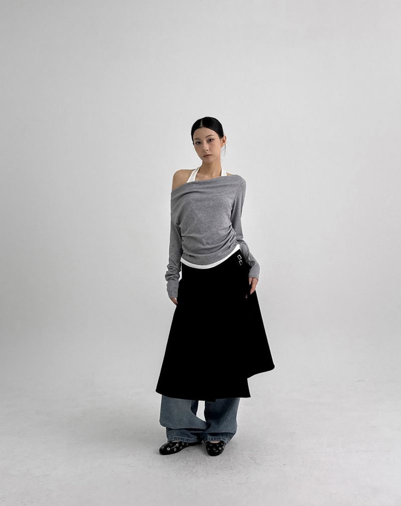 [MADE] Problem Belted Wrap Skirt