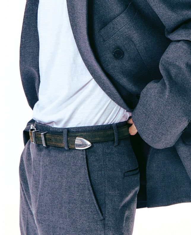 [LANARCH] Aging Crack Leather Belt