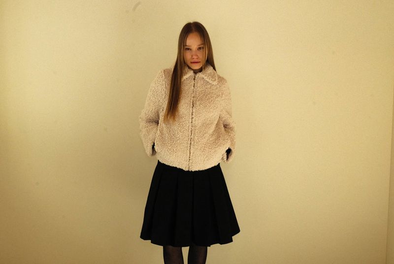 Snowflake fur jacket