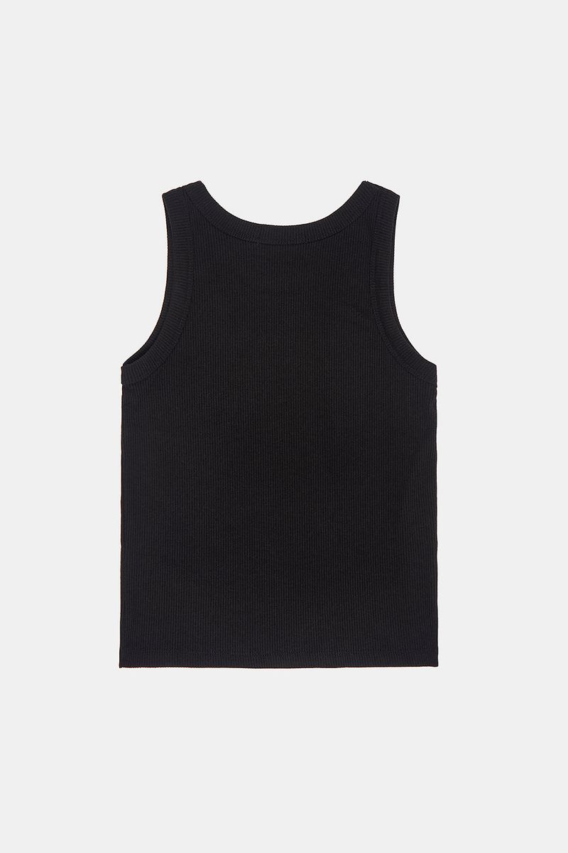 Cookie wide binding cropped sleeveless top
