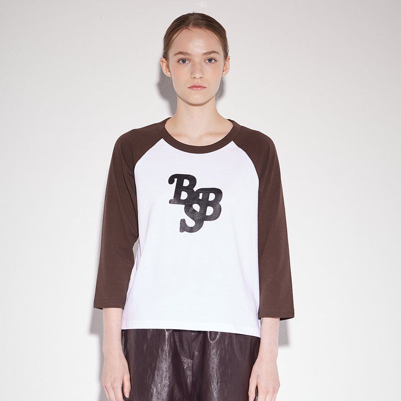 B SLASH B（ビースラッシュビー）の「ロゴラグランTシャツ（トップス）」