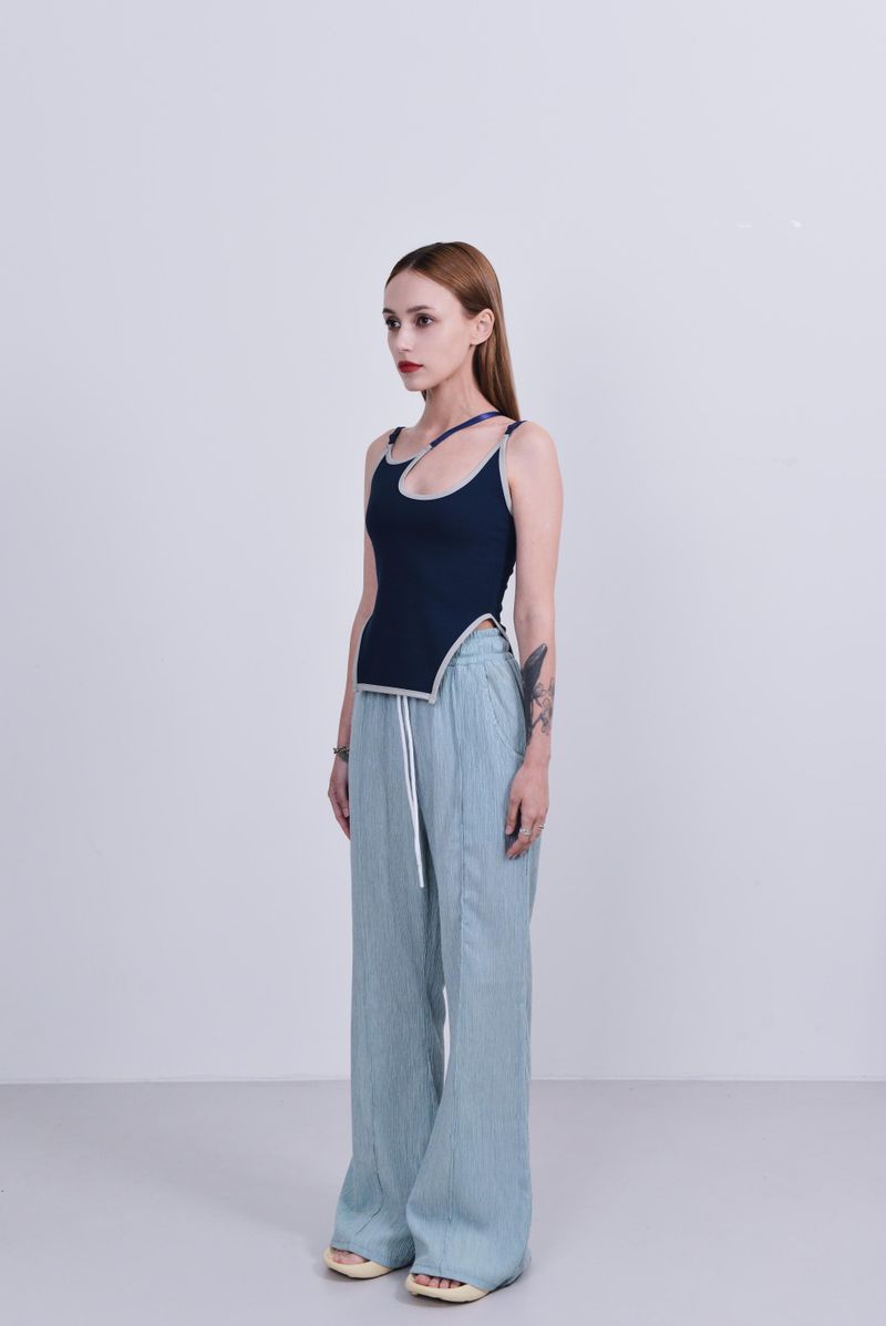 banding bootcut pants