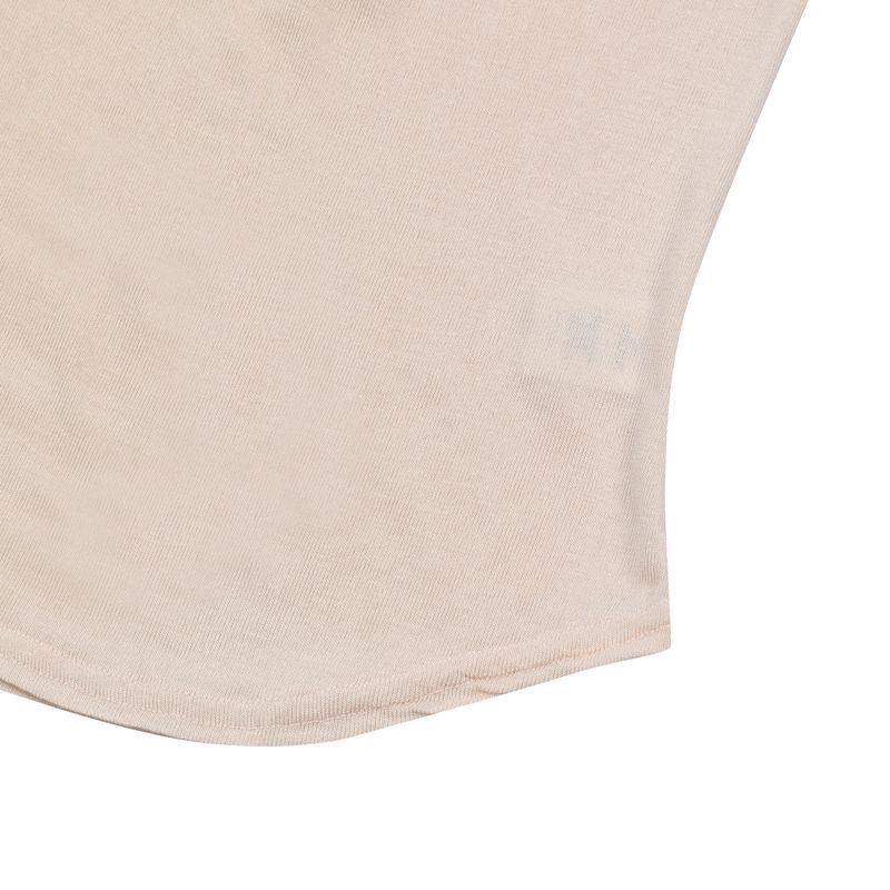 HARING SIGNATURE LOGO SNAP BUTTON U-NECK HALF T (3COLOR)