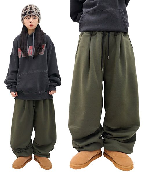 HundoP(ハンドピー)の「Wide Fleece-Lined Carpenter Pants(Pants)」