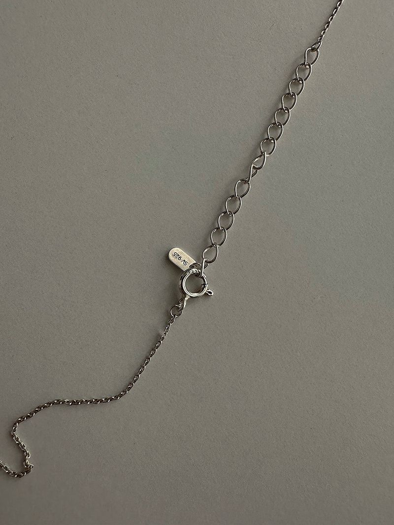 [925silver] Jelly bean necklace