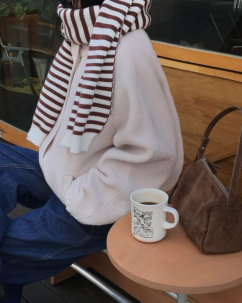 [ORIGINAL] Cable Wool Fleece Jumper