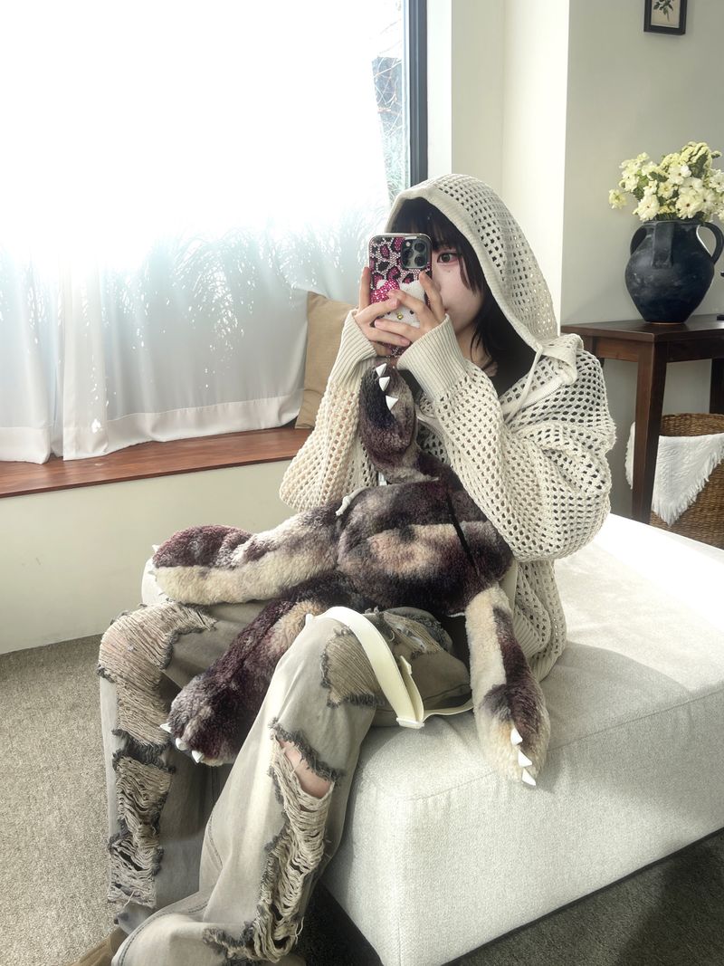 Vintage Beige grunge Balloon Bendable Pants
