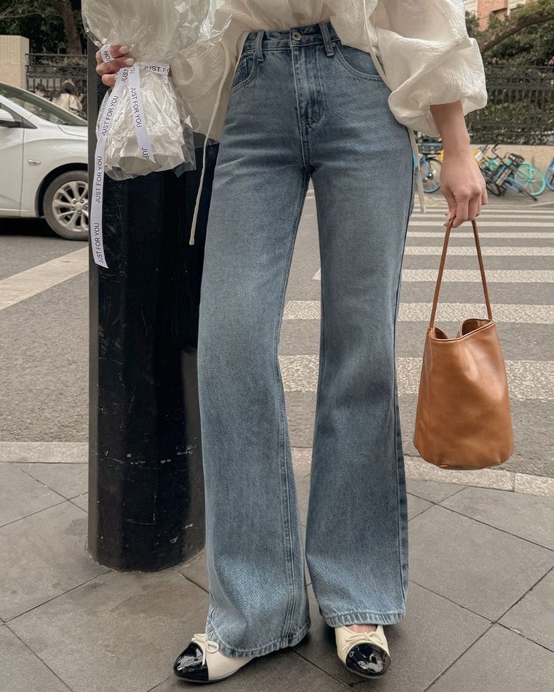 INS ブーツカットデニムパンツ