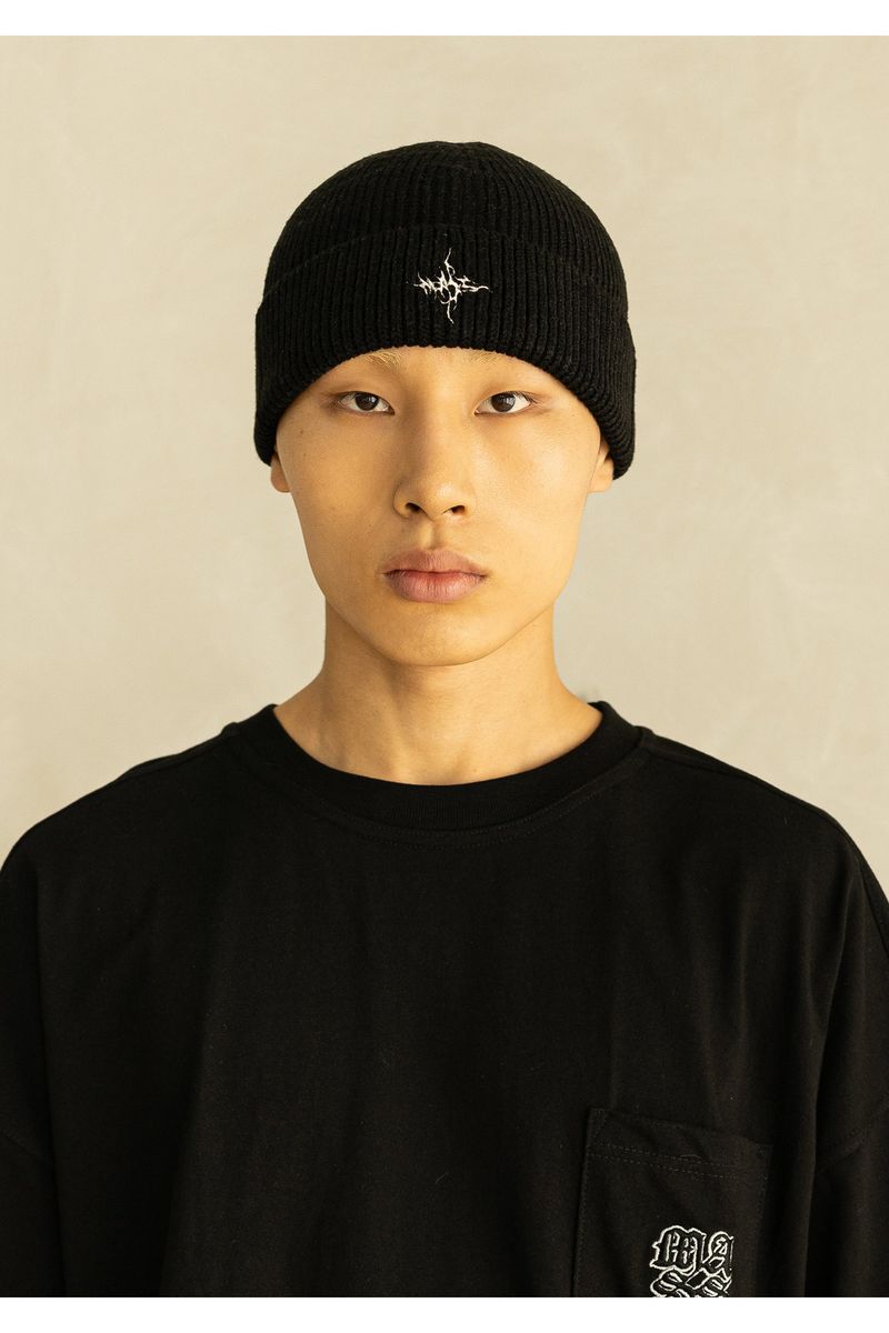 MASS TWIG SHORT BEANIE MWHAC003-BK