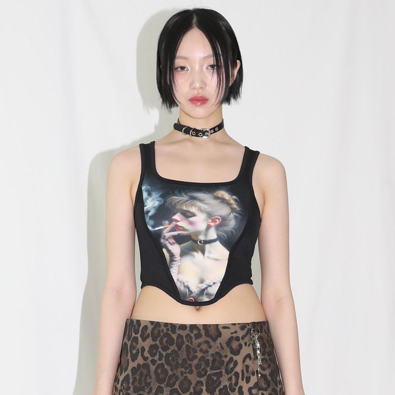Smoking Ballerina Bustier Top