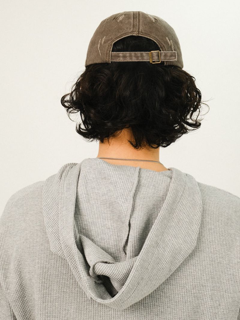 MAIN Waffle Button Hoody Sleeves