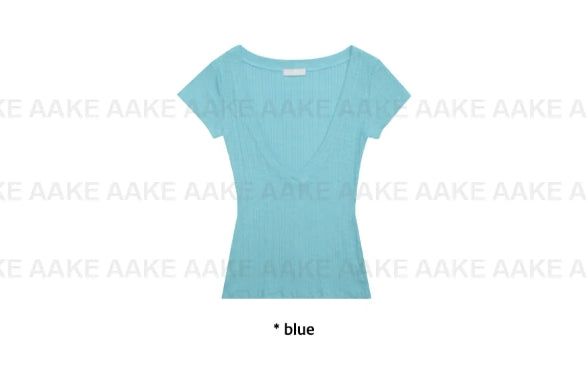 ディープVネックTシャツ