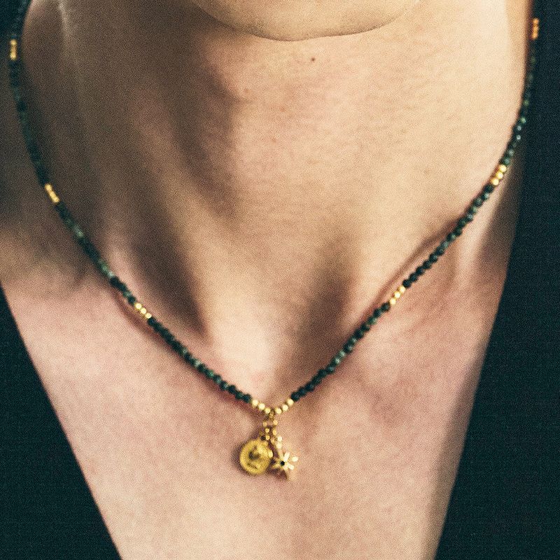 S SY(エスエスワイ)の「starlight pendant jade stone necklace(Accessories)」