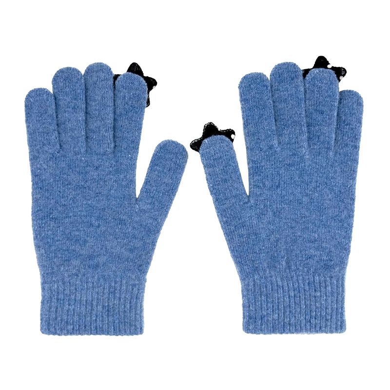 Star Wool Gloves [Blue Dot]