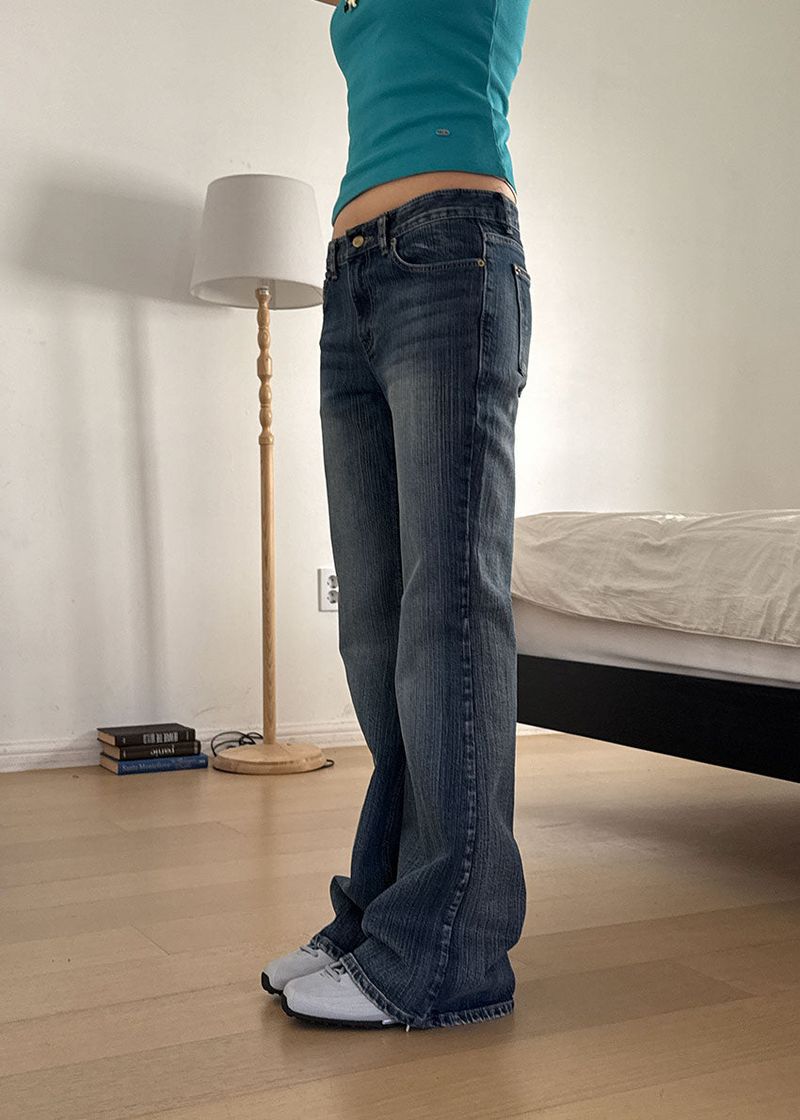 LOW BLUE BOOTS CUT DENIM (S-L)