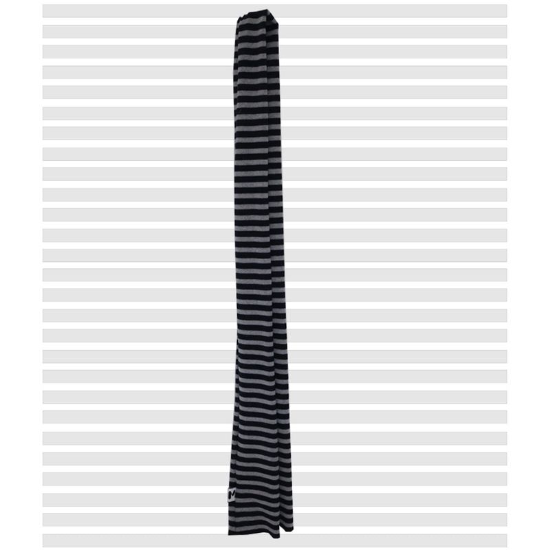 Stripe Muffler Navy Gray