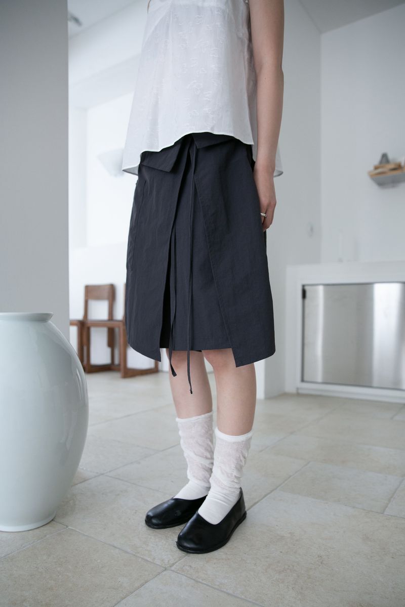 wrap string half pants(3colors)