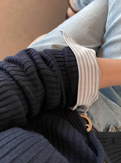 Knits Melting Ribbed Round Cardigan
