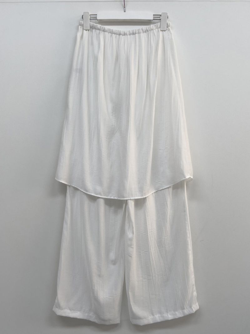 Wrinkle Wrap Layered Banding Pants