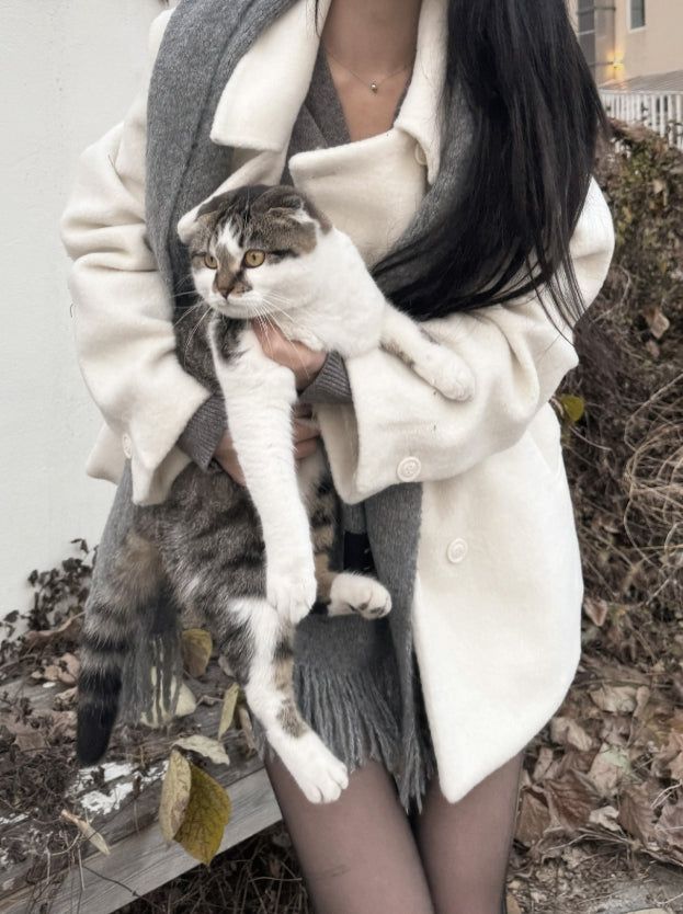 Vanilla Snow Midi Coat
