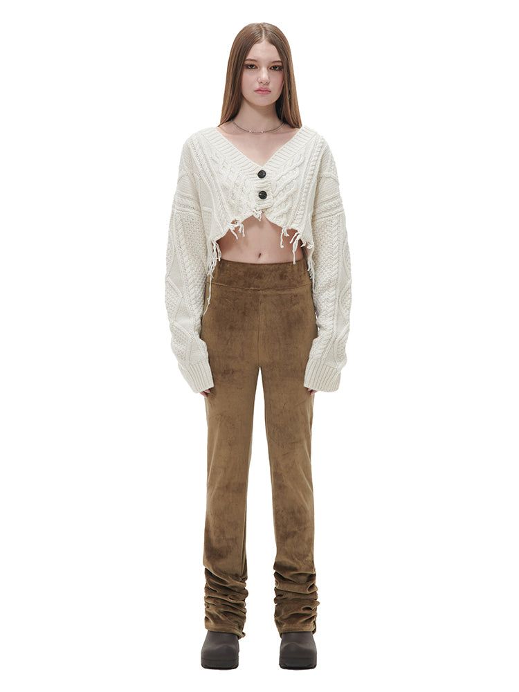 GATELESS（ゲートレス）の「VELVET SHIRRING LEGGINGS（Pants）」